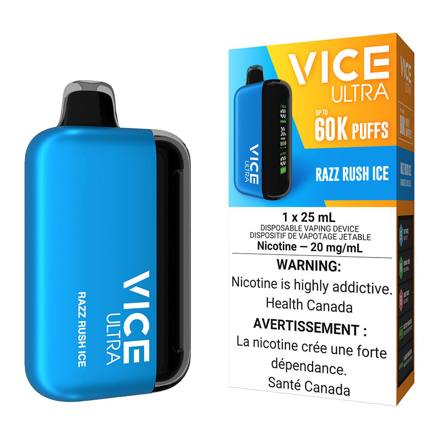 Vice Ultra Disposable Vape Device – Razz Rush Ice